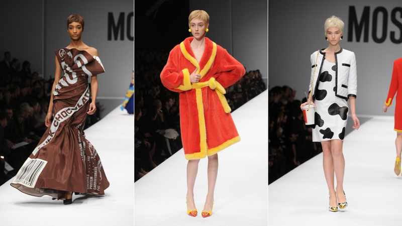 Illustration for article titled Moschino's Fall Collection Featured a High-Fashion McDonald's Uniform